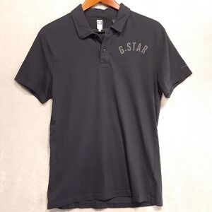 G Star Raw Mens/Young Male Fenster Polo Shirt Sz.Large/Dark Blue/Cotton